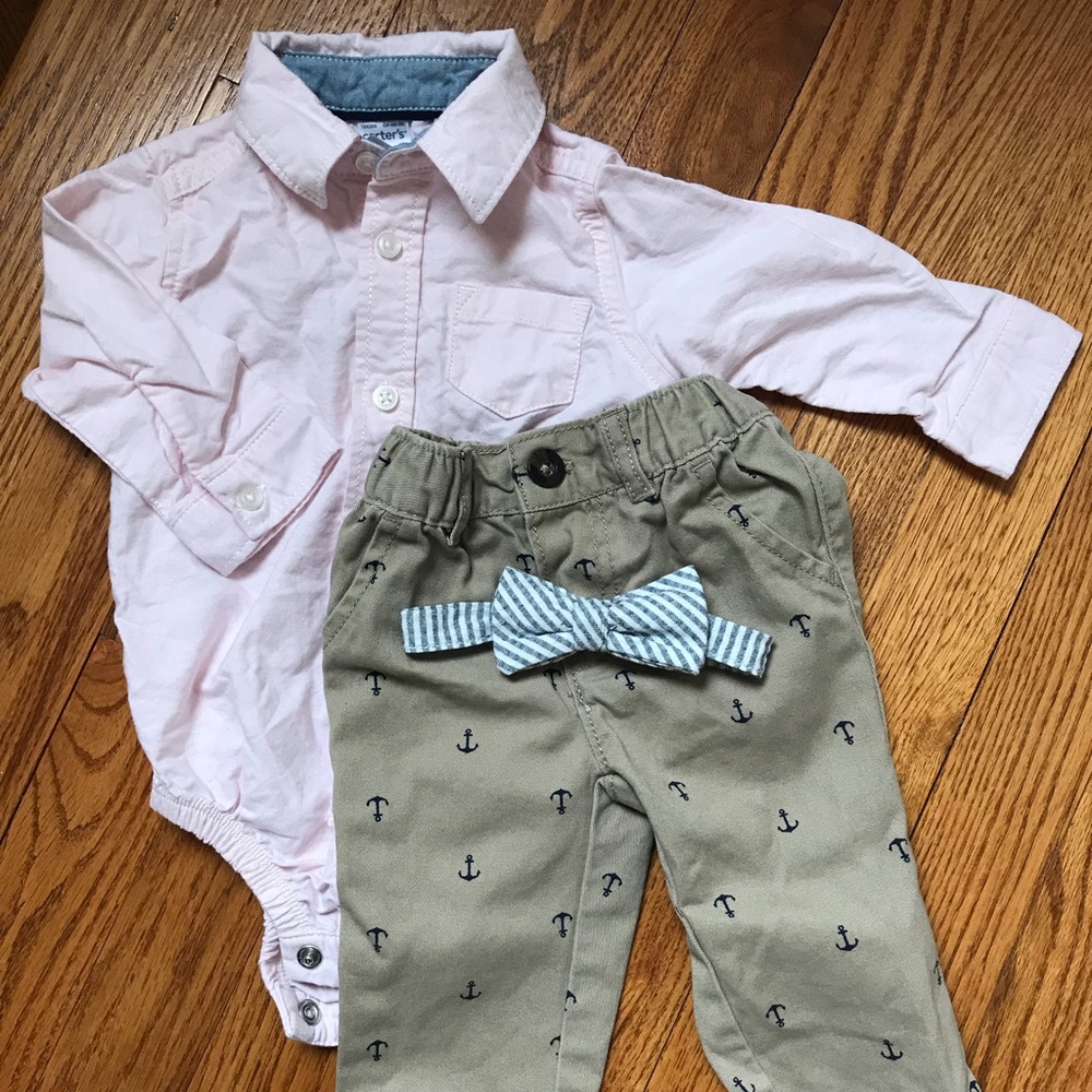 Carter’s Shirt with Bowtie &  Pants Set